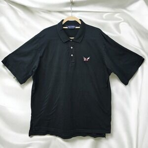 Seccession Golf Club by Polo Golf Ralf Lauren‎ Shirt Men XL Black Pima Cotton